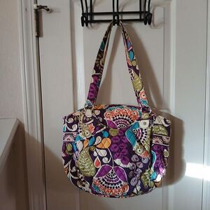 Vera Bradley Glenna Shoulder Bag Retired Plum Crazy Dopamine Dressing Boho Fairy